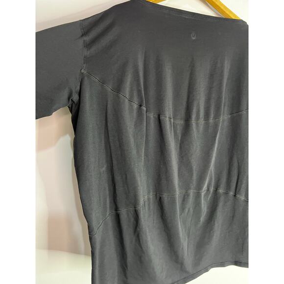 Lululemon Back in Action Long Sleeve Shirt in Black Size Large/XL - Picture 5 of 6